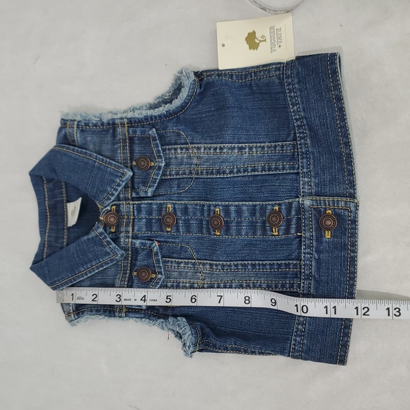 NWT Tucker and Tate girls Sz 2T denim vest jacket spring extra layer versatile - Picture 5 of 8